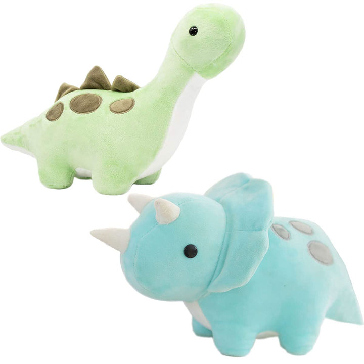 Cpoeof 2pcs Plüschtier Dinosaurier Stofftier Kawaii Dinosaurier Plüsch, Dino Kuscheltier Plüsch Spie