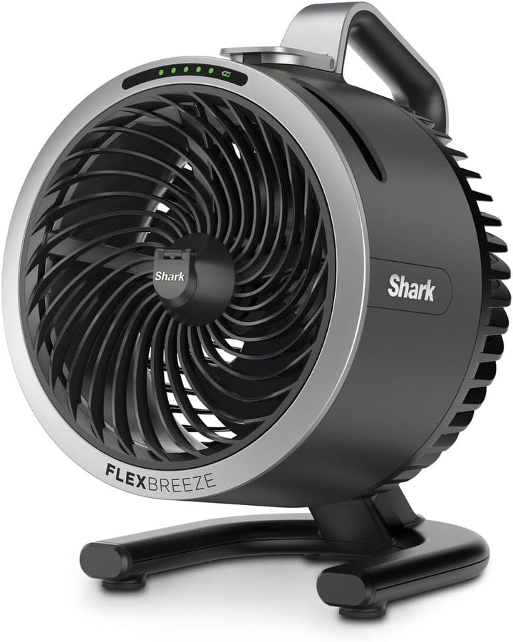 Shark FlexBreeze HydroGo Leistungsstarker kabelloser Ventilator mit Nebel, Innen- und Aussenkühlung,