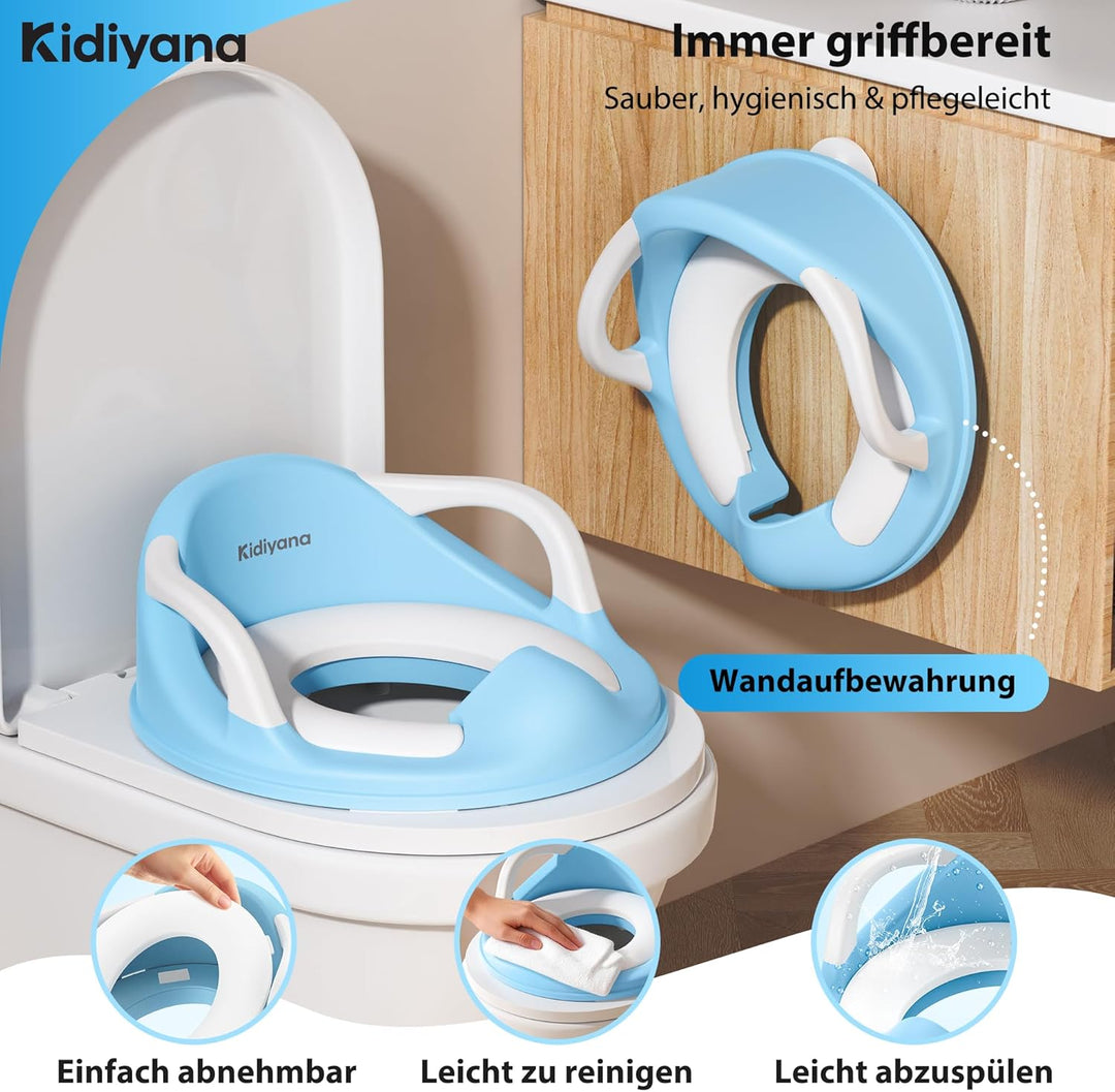 Toilettenaufsatz für Kinder, Kinder Toilettensitz mit weichem, abnehmbarem Sitzpolster, rutschfester