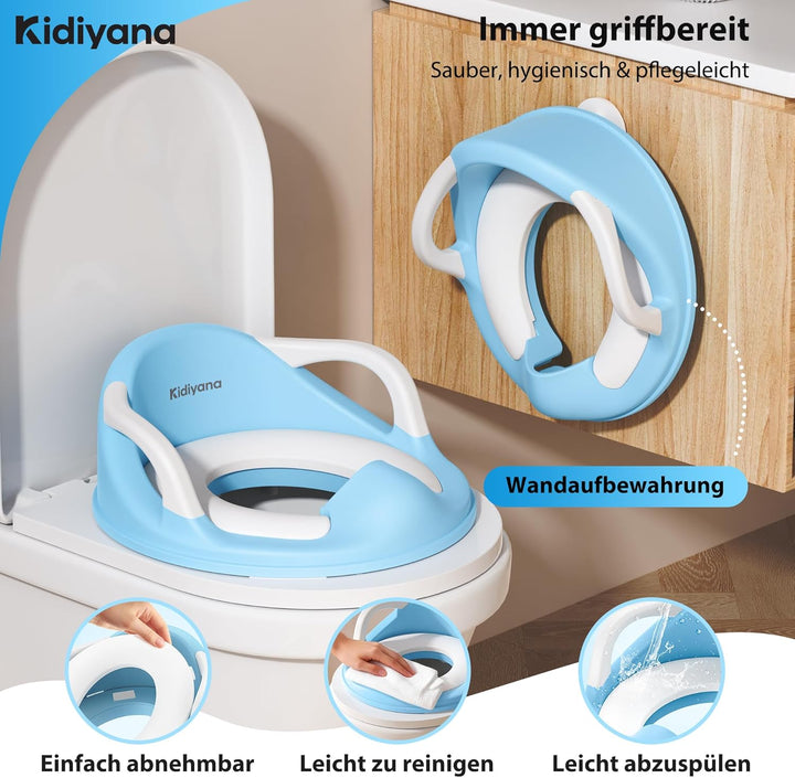 Toilettenaufsatz für Kinder, Kinder Toilettensitz mit weichem, abnehmbarem Sitzpolster, rutschfester