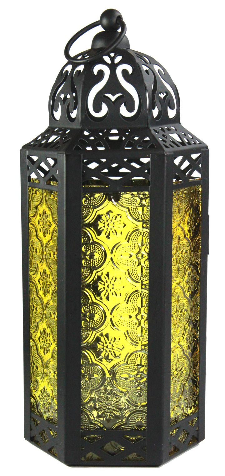 Vela Lanterns Marokkanische Lampenlaterne, dekorativer Kerzenhalter für Innen- und Aussenbereich, He