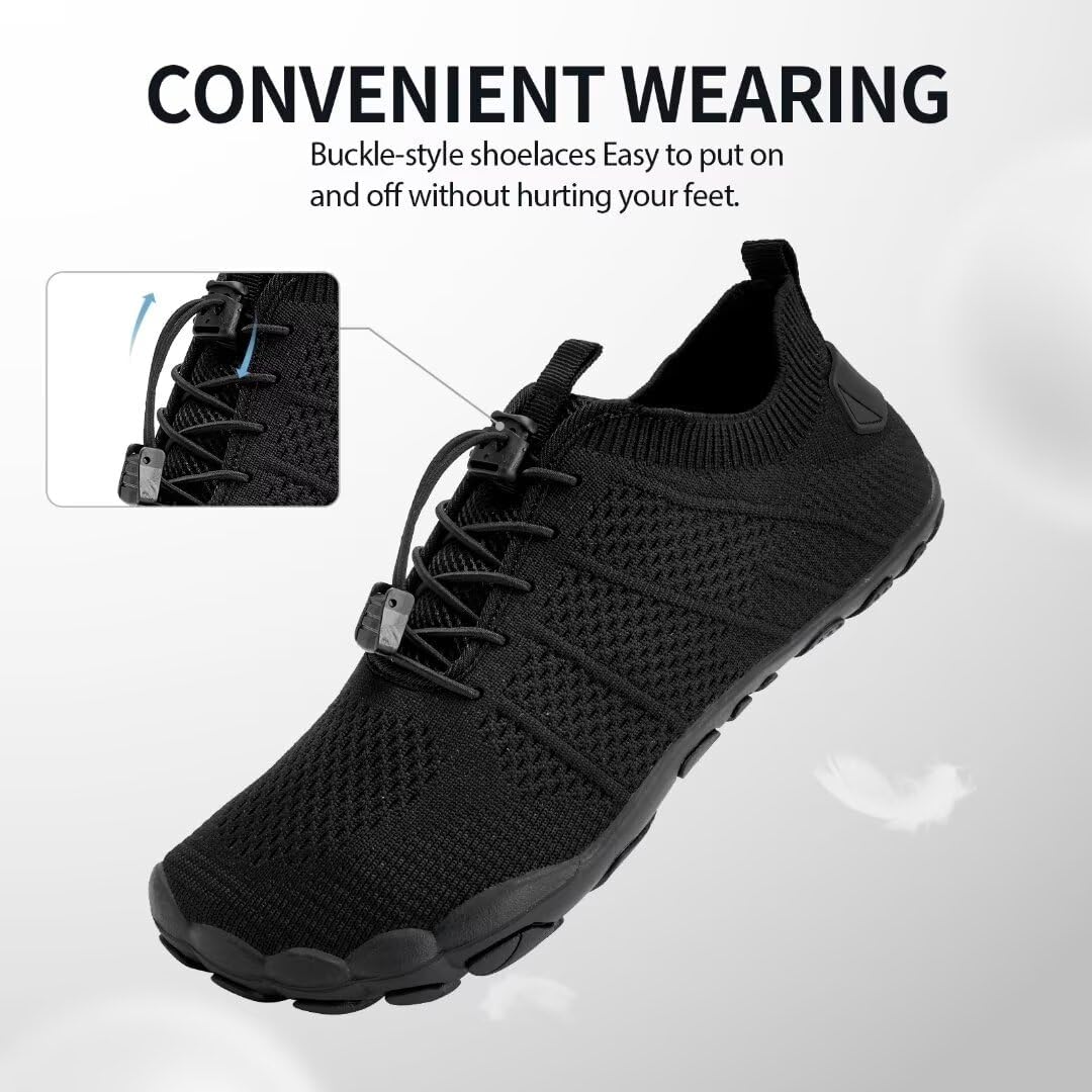 IceUnicorn Barfussschuhe Damen Herren Breite Traillaufschuhe Zehenschuhe Unisex Schwimmschuhe Strand