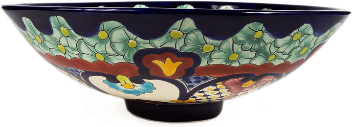 Juanetta - Handgemachtes mexikanisches Waschbecken - Cerames | Aufsatzwaschbecken 44 x 13,5 cm | Han