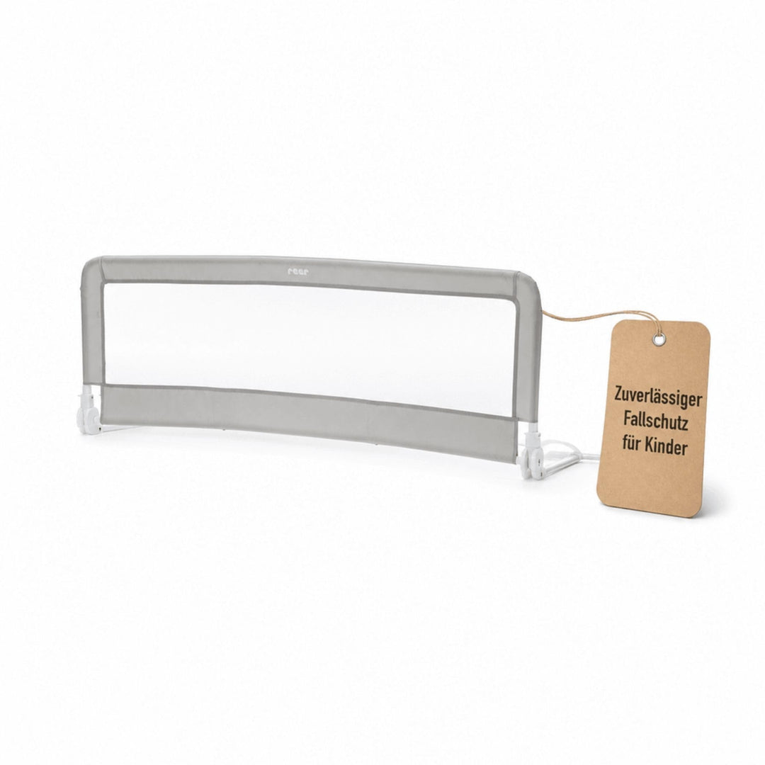 Fillikid Bettgitter für Standardbetten grau, Bettschutzgitter 150cm x 50cm, 100cm x 50cm, Kinderbett