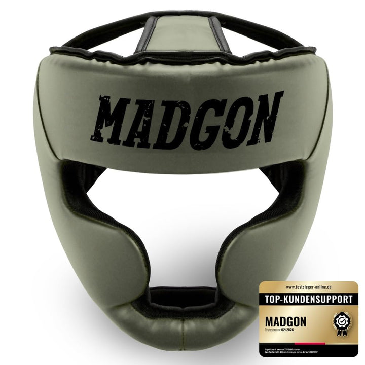 MADGON Premium Kopfschutz, Boxhelm mit Perfekter Sicht und maximalem Schutz, Gesichtsschutz für Kamp