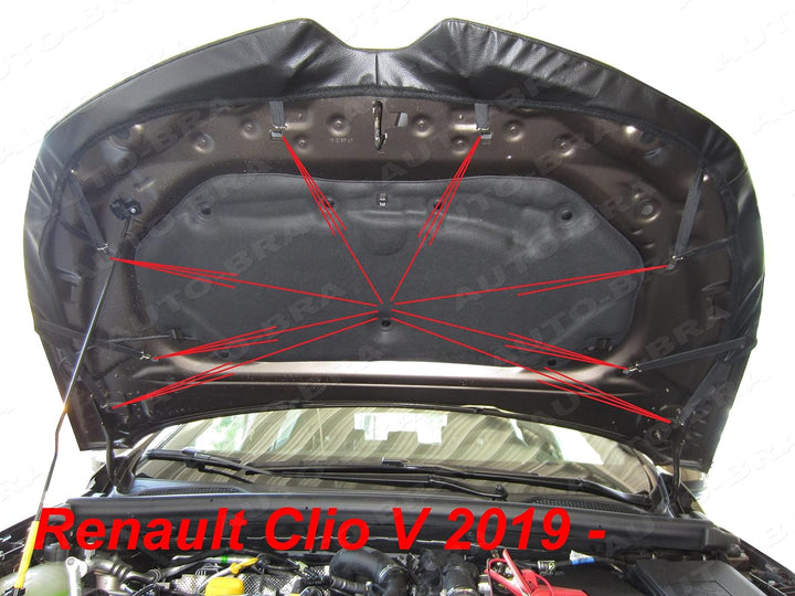 Auto-Bra AB3-00634 kompatibel mit Renault Clio V Bj. ab 2019 Haubenbra Steinschlagschutz Tuning Bonn
