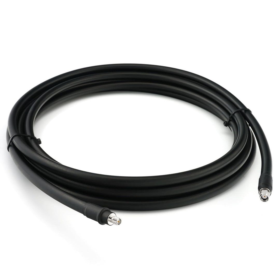 RANGEFUL 15m RP-SMA Stecker auf RP-SMA Buchse Koaxialkabel – 15 Meter 8D-FB Ultra-Verlustarmes Ø11.1