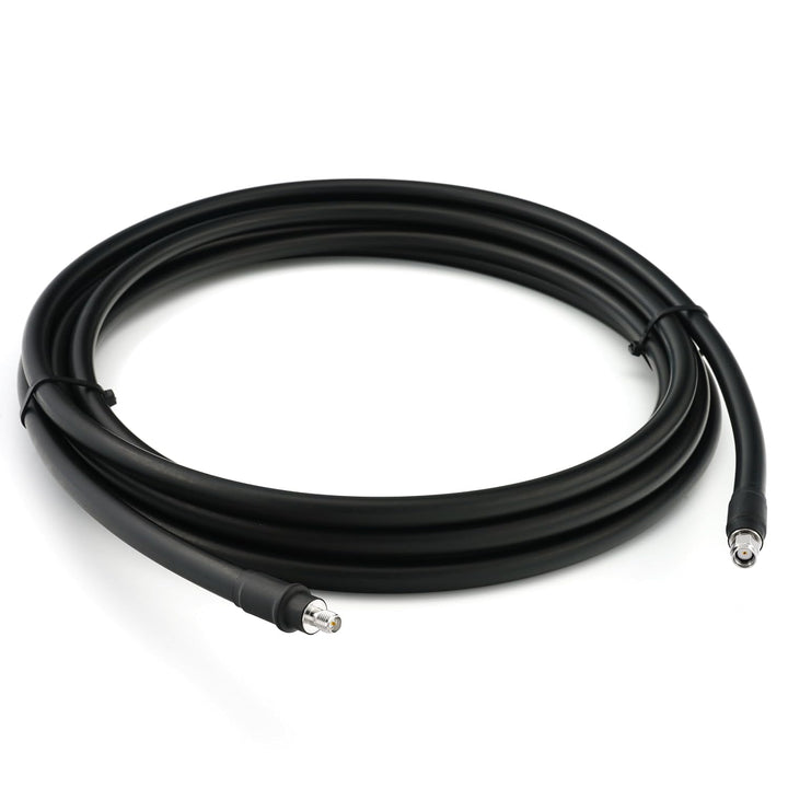 12m RP-SMA Stecker auf RP-SMA Buchse Koaxialkabel – 12 Meter 8D-FB Ultra-Verlustarmes Ø11.1mm Verlän