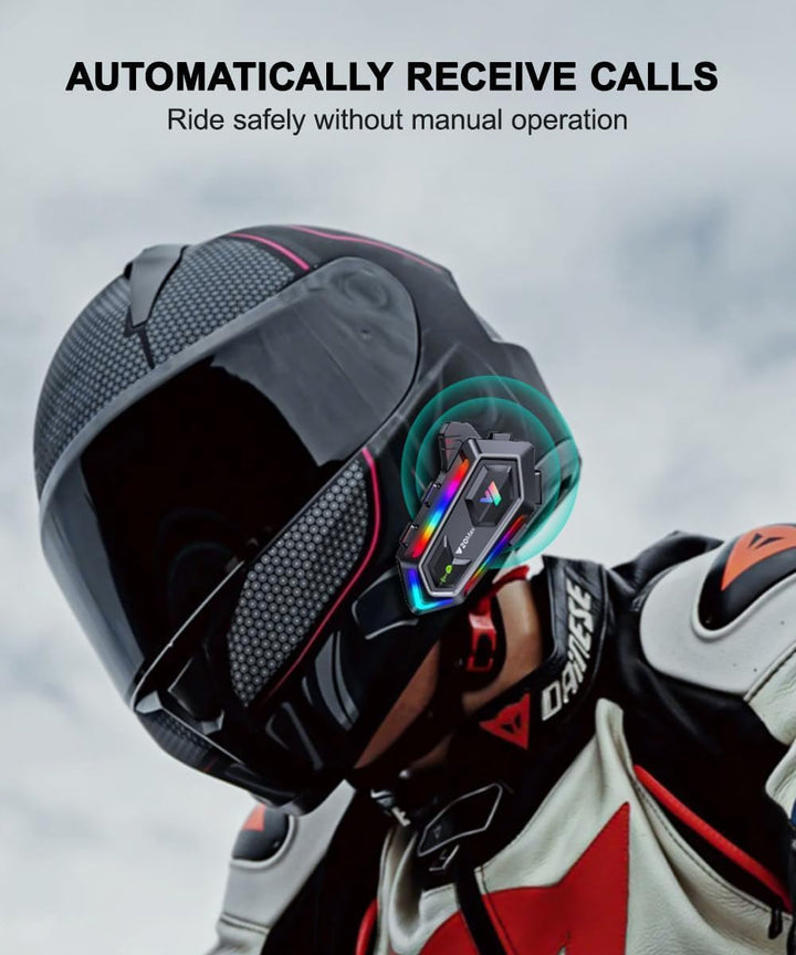 Motorradhelm Lautsprecher, wasserdichtes Motorradhelm Gegensprechanlage Kommunikationssystem Bluetoo