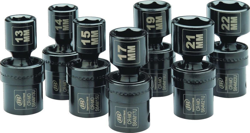 Ingersoll Rand 1/2"-Antrieb metrischer Universal-Steckschlüsselsatz SK4M7UN (7 Stück: 13, 14, 15, 17