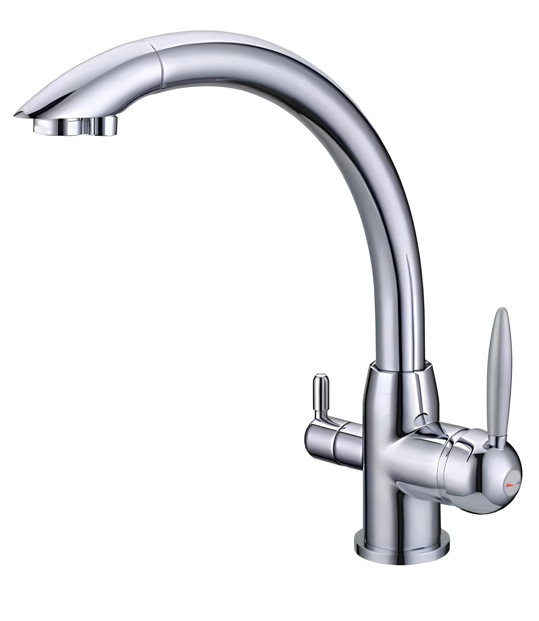Wasserfilter Italien 3-Wege-Wasserhahn für kaltes und gereinigtes Wasser, 3-Wege-Mischbatterie für W