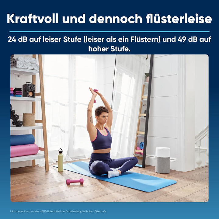 BLUEAIR Blue Pure 511 Luftreiniger für kleine Räume bis 38m² – Leise, mit HEPASilent-Technologie – i