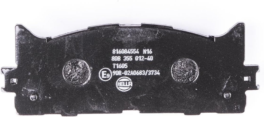HELLA PAGID 8DB 355 012-401 Bremsbelagsatz - T1605 - Dicke/Stärke: 17.6mm - Bremssystem: Akebono - f