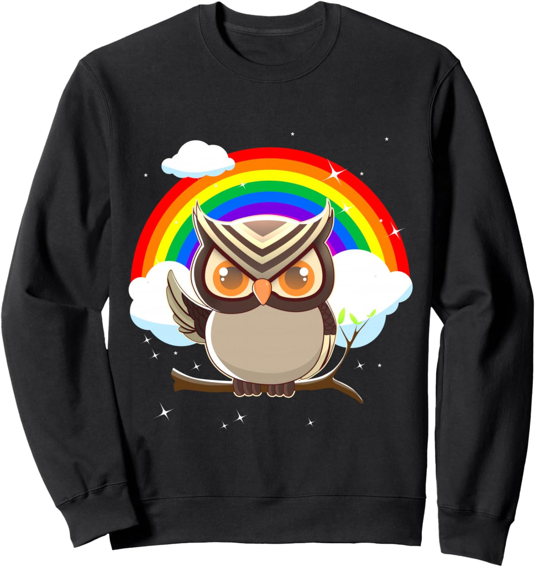 LGBT Homosexuell Lesben Stolz Eule Regenbogen Gleichheit Sweatshirt