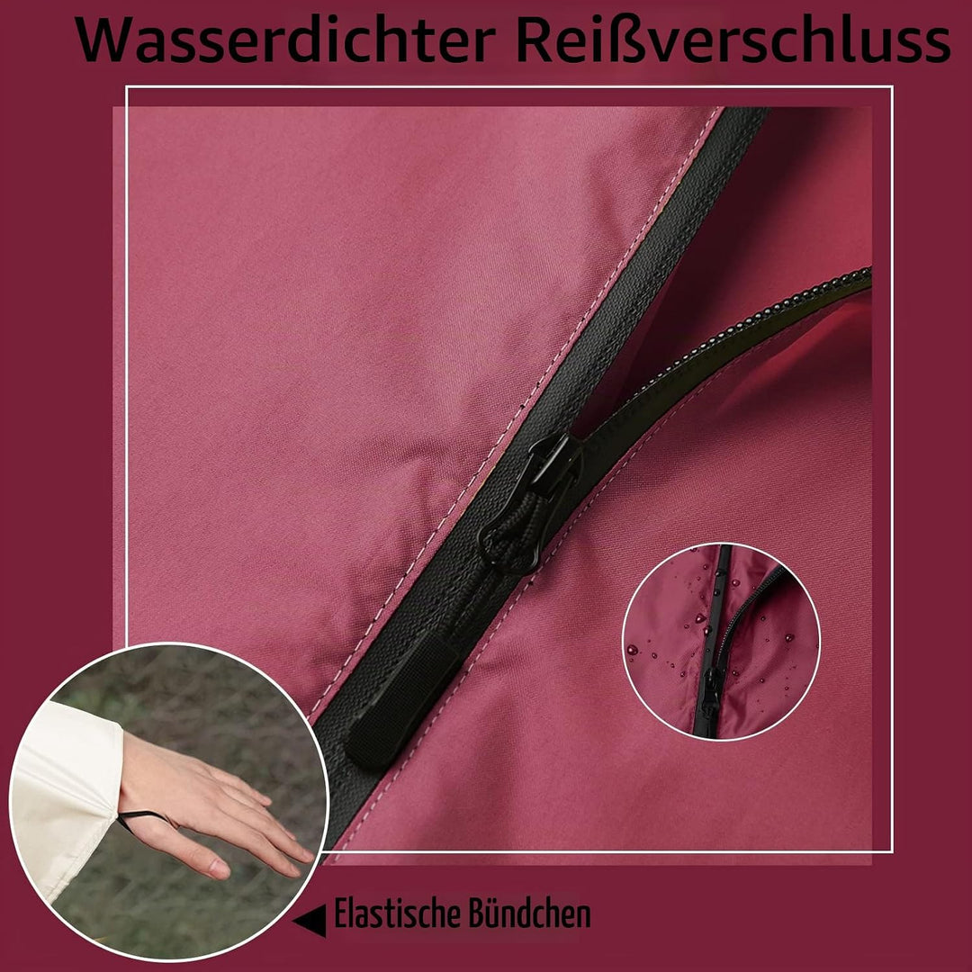 SaphiRose Unisex Regenmantel Umhang Mantel Einheitsgrösse A - Rosa, Rot, Weiss, Einheitsgrö