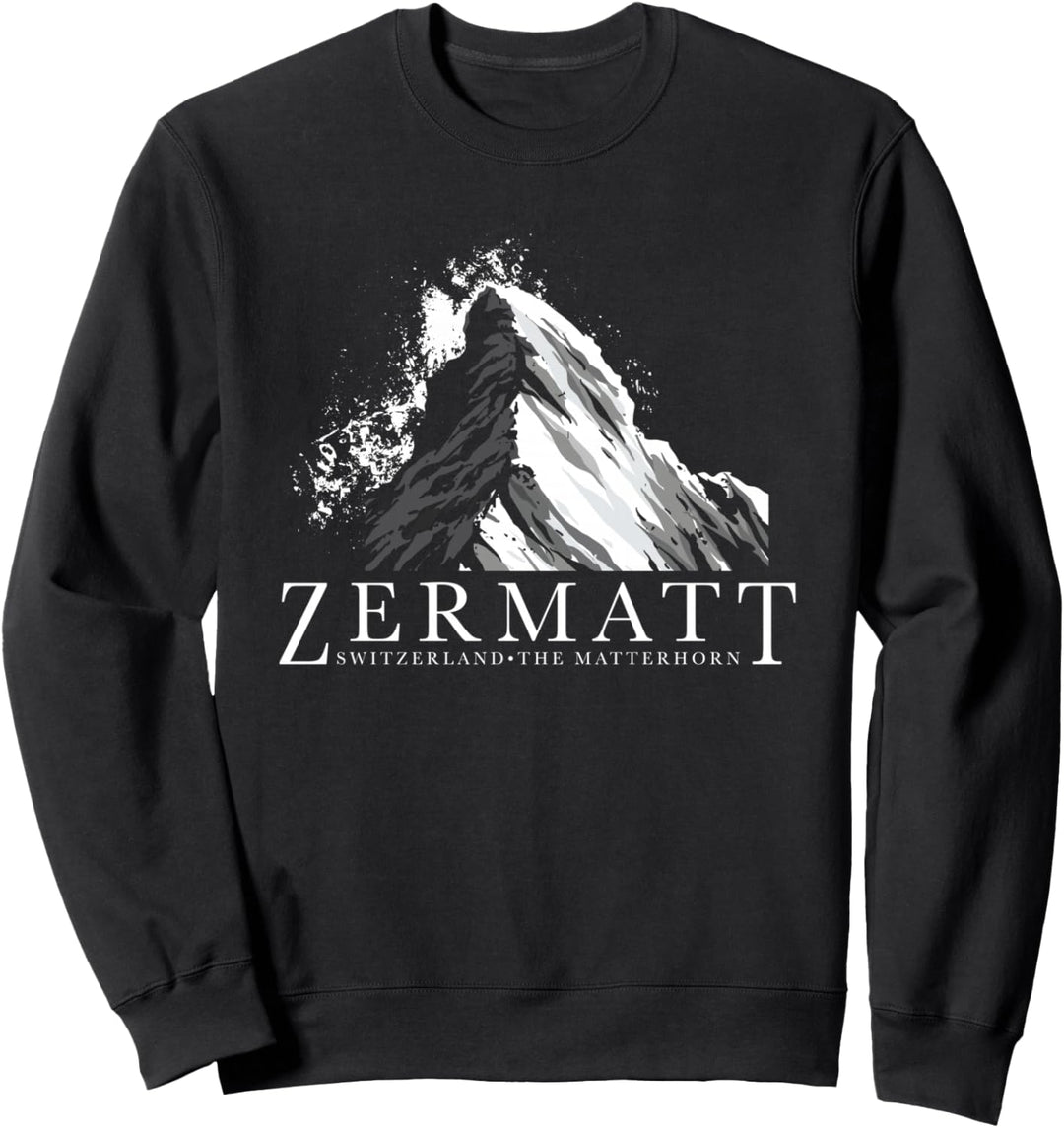 Schweiz Das Matterhorn Zermatt Sweatshirt