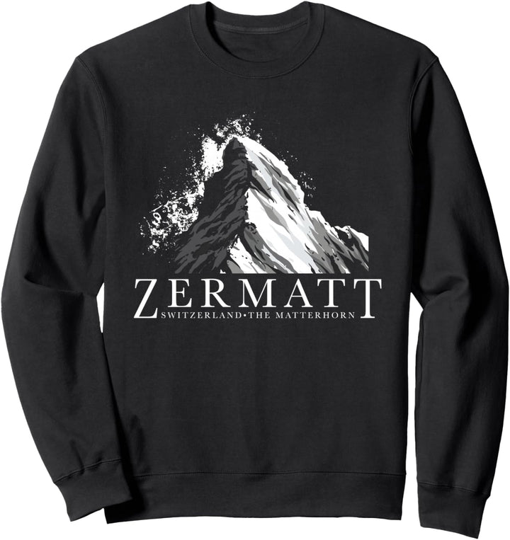 Schweiz Das Matterhorn Zermatt Sweatshirt