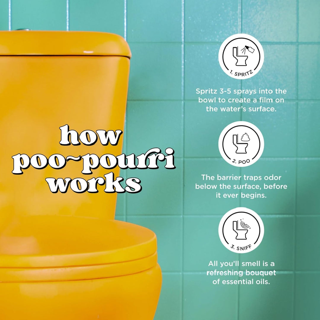 Poo-Pourri Before-You-Go WC-Spray 4 oz Vanille-Minzduft Vanilla Mint Scent 118 ml (1er Pack), Vanill