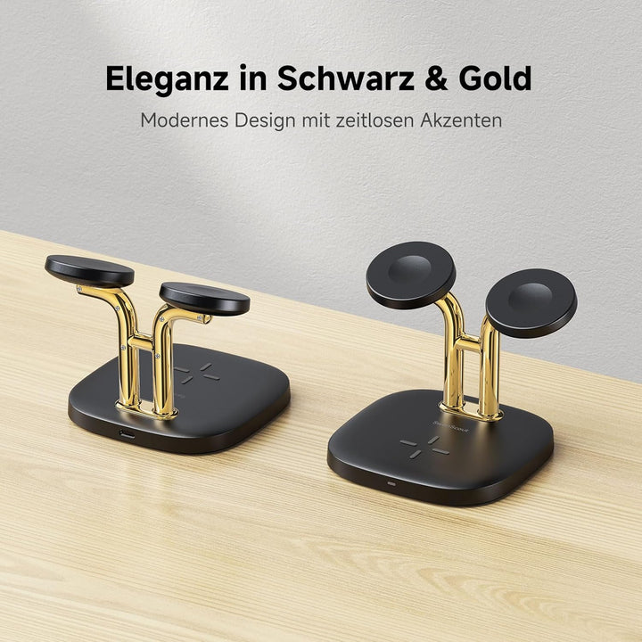 SwanScout Ladestation für 2 Uhren, 5W Doppel Watch Ladestation für Apple Watch Ultra 3/Ultra 2/SE 3/