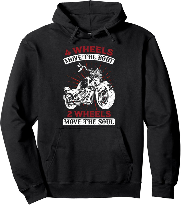 2 Räder Street Bike Chopper Biker Motorrad Fahrer Pullover Hoodie