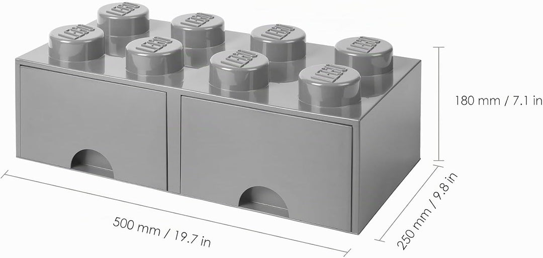 LEGO 4006 Aufbewahrungsbox, Plastik, Legion/m. Stone Grey, 50 x 25 x 18 cm 50 x 25 x 18 cm Legion/M.