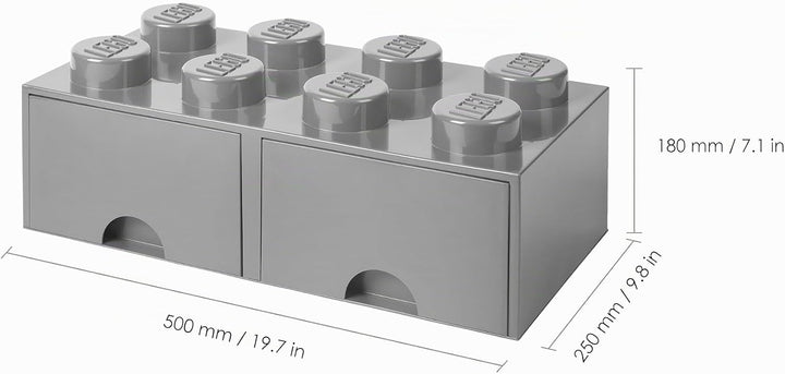 LEGO 4006 Aufbewahrungsbox, Plastik, Legion/m. Stone Grey, 50 x 25 x 18 cm 50 x 25 x 18 cm Legion/M.