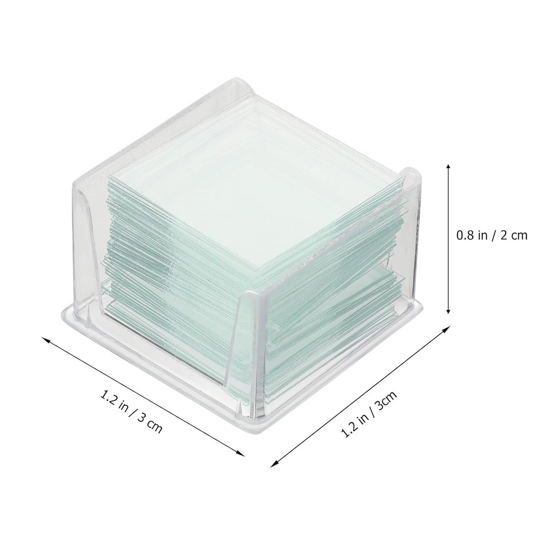 1000 Stück Mikroskop Deckgläser 22X22mm Quadratische Labor Glasabdeckungen aus Optischem Glas Kanten