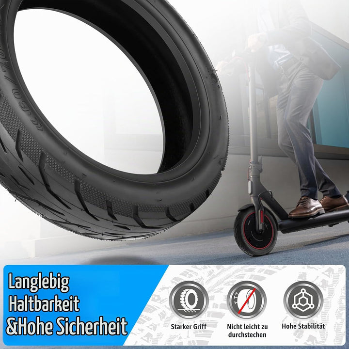 60/70-7.0 Reifen Tubeless für Xiaomi 4 Pro (1. Gen) E-Scooter, Verschleissfest &amp; Gewichtsreduzierung