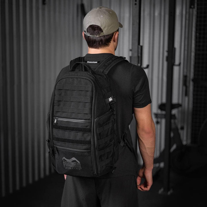 Phantom Athletics Sport Rucksack - Fitness Training - Herren Backpack, Daypack 35l - Schwarz, 35l -