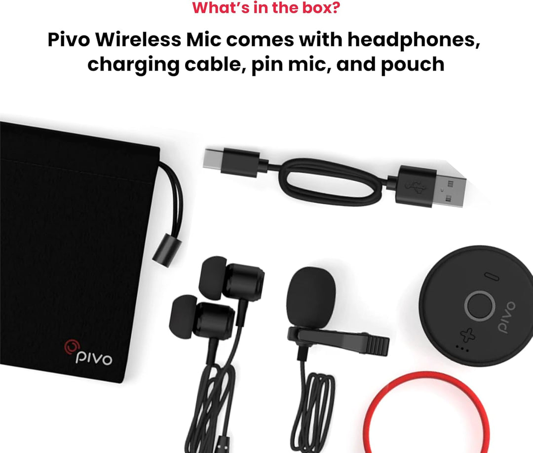 Pivo Bluetooth-Mikrofon – professionelles, ultrafunktionales und kompaktes Bluetooth-Ansteckmikrofon