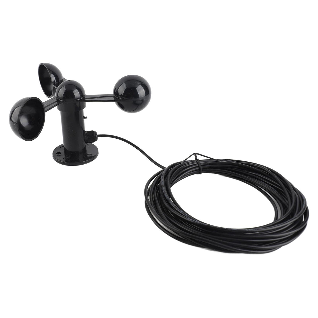 PUSOKEI Dreischalen-Anemometersensor 0-3,8 V |Windgeschwindigkeitsdetektor mit 8 M Kabel Zur Aussenü