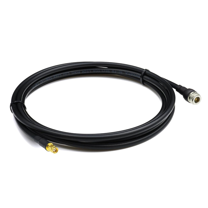 12m RP-SMA Stecker auf N Buchse Koaxialkabel – 12 Meter 5D-FB Verlustarmes Antennenkabel Ø7.5mm Verl