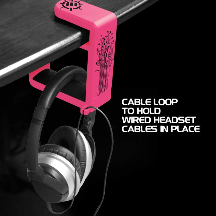 ENHANCE PC Gaming Kopfhörer Ständer Headset Halterung - Headphone Stand Verstellbarem 360-Grad-Arm,