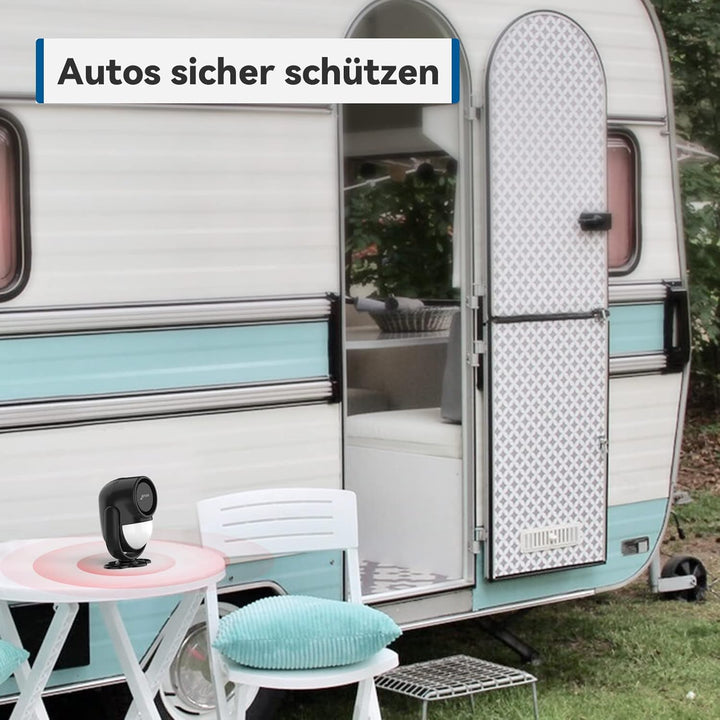 CPVAN PIR Bewegungsmelder Alarm, Bewegungssensor mit Fernbedienung, 125 dB, Anti-Diebstahl Alarmanla