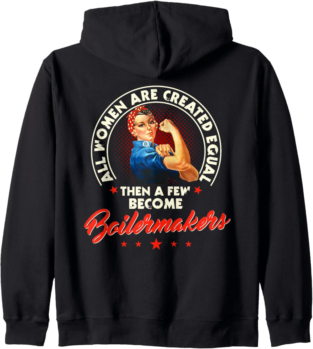 Boilermaker Women Design auf der Rückseite der Kleidung Kapuzenjacke