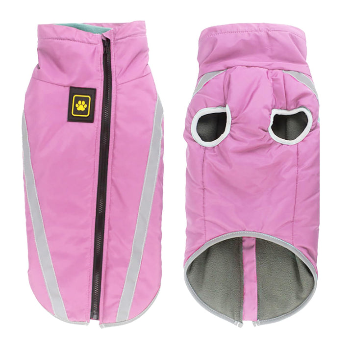 FEimaX Hundemantel Hundejacke wasserdichte Reflektierende Wintermantel mit Fleece Gefüttert Hund Wel