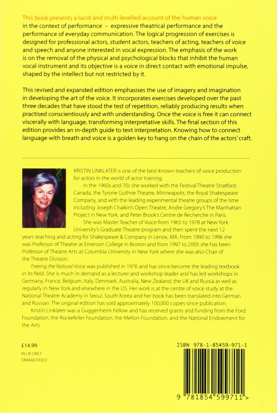 Freeing the Natural Voice, Taschenbuch