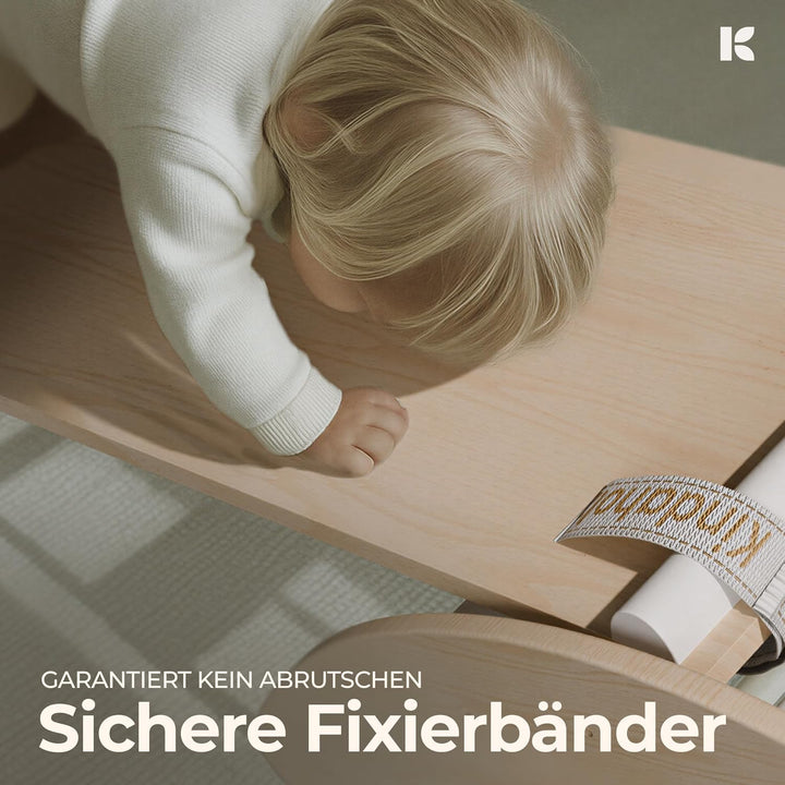 KINDAHOLZ 5in1 Klettergerüst Indoor-Spielplatz Set – Pikler-Kletterdreieck + Kletterbogen + 2-in-1-R