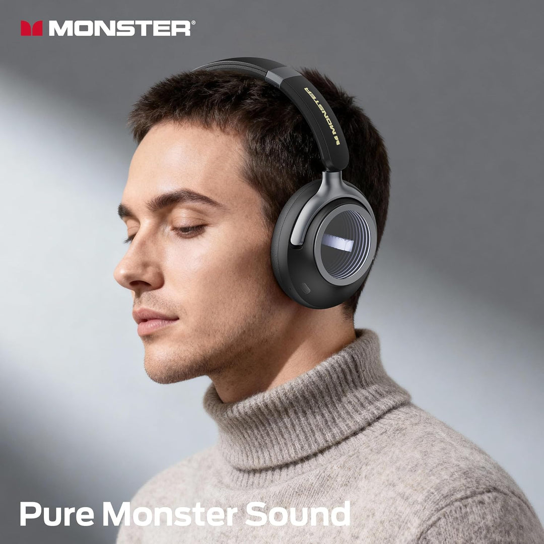 Monster MS-Persona4 Bluetooth-Kopfhörer mit Aktiver Geräuschunterdrückung, 70 Stunden Akkulaufzeit,