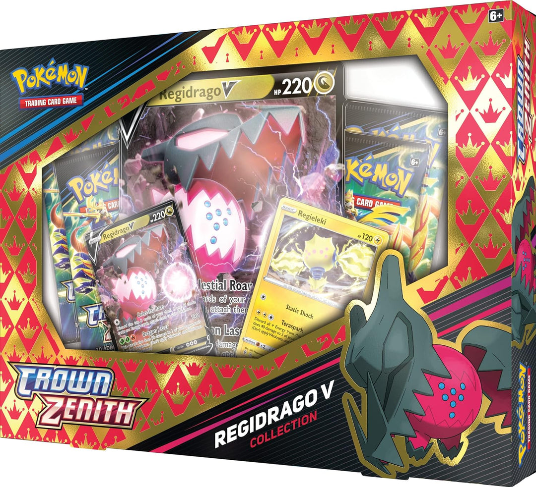 Pokémon Regidrago V Crown Zenith Kollektion Einzelbett, Einzelbett