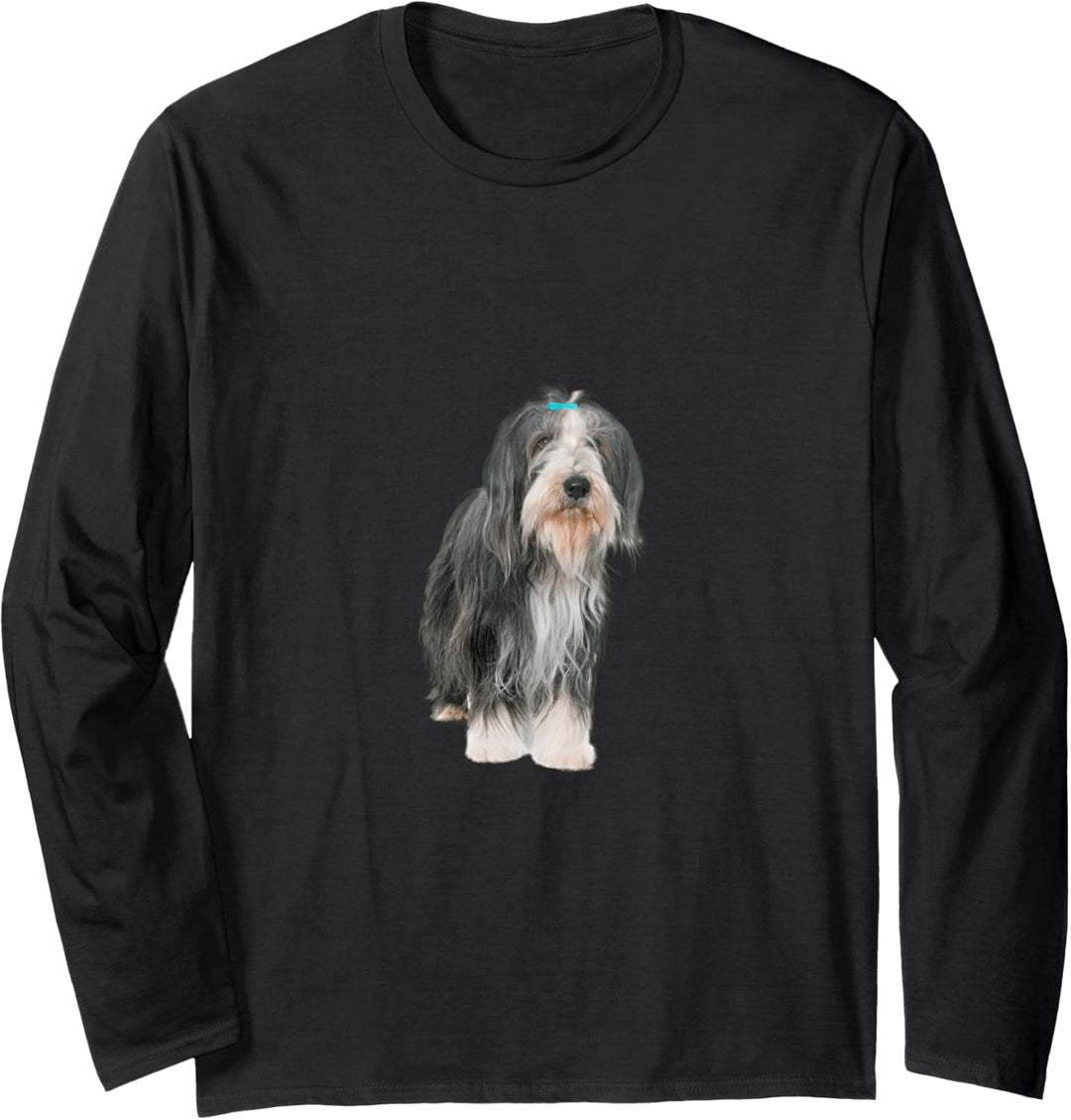 Niedlicher Bearded Collie Langarmshirt