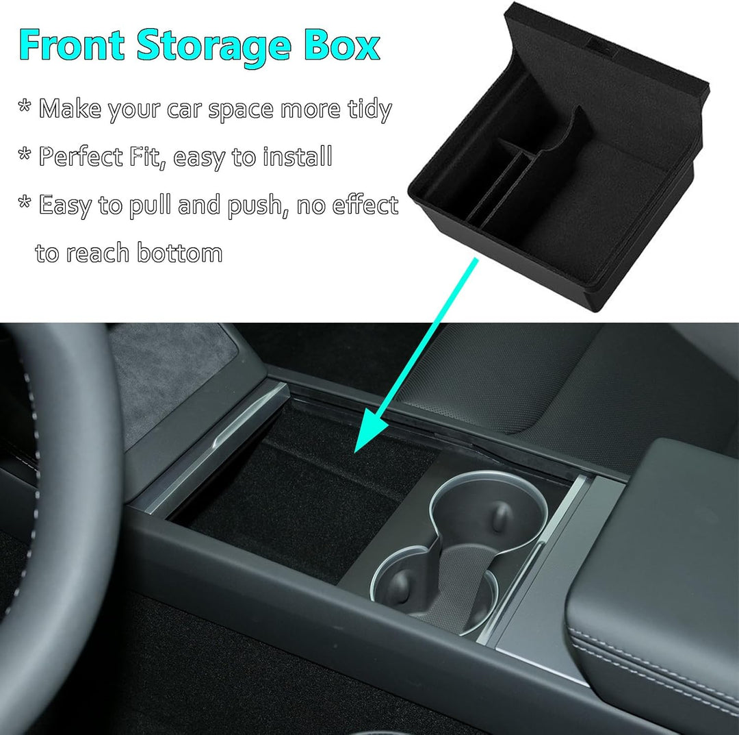 MIEBA Mittelkonsole Organizer-Ablage für neues Tesla Model 3 Highland 2024 2025 Model Y Juniper Zube
