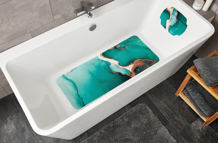 Kleine Wolke Nackenpolster Teal Petrol 32 x 22 cm | Maschinenwaschbar