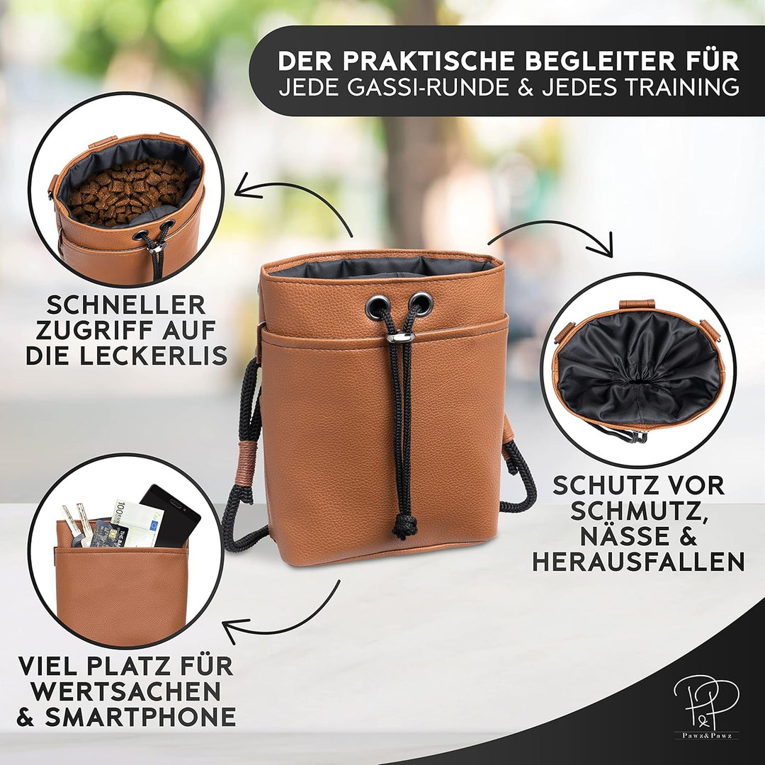 Pawz&Pawz Leckerlitasche für Hunde | Die stylische Wahl für Futterbeutel Hundetraining & Welpen-Erzi