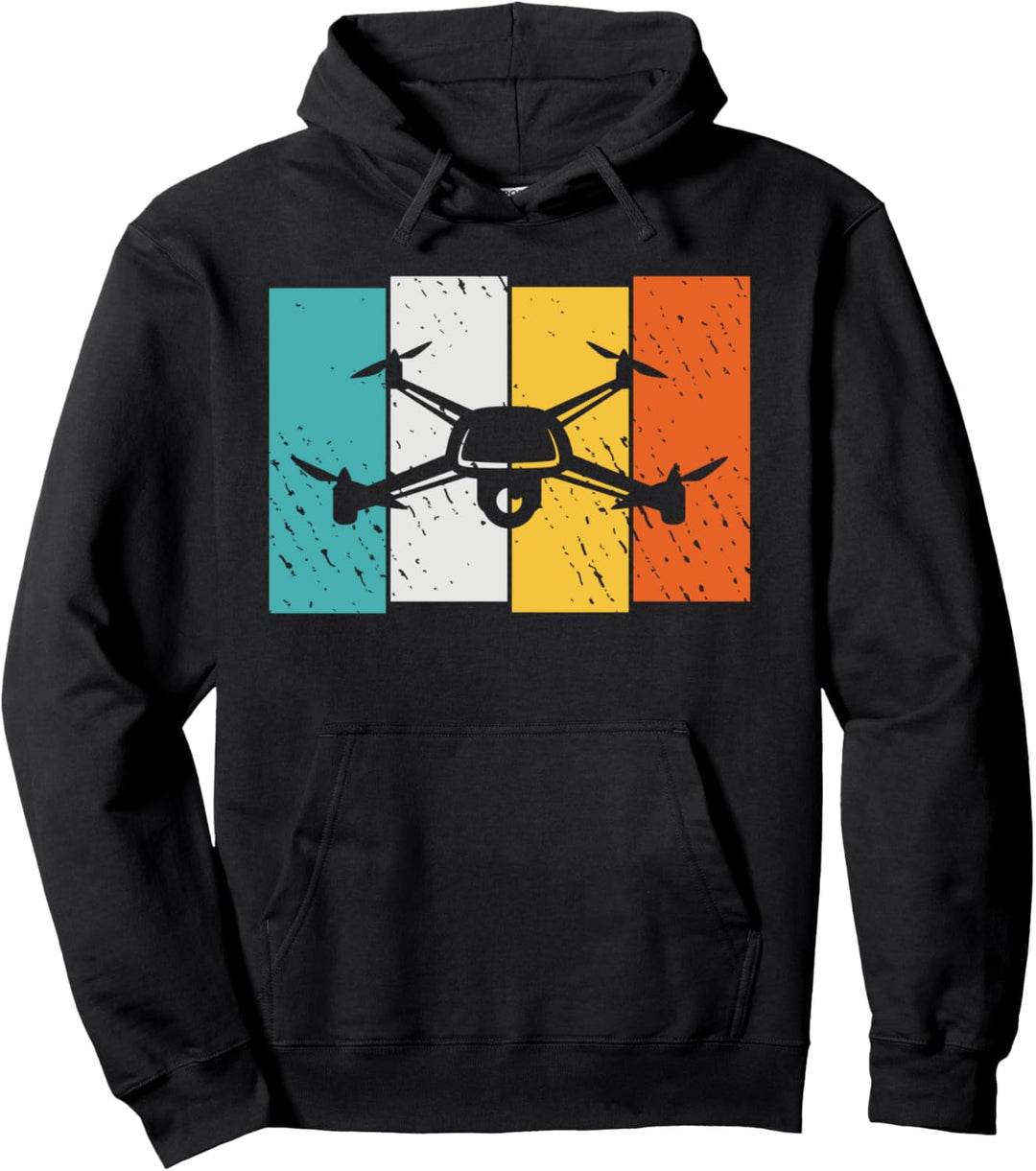 Vintage Drohne Pilot - Luftfotografie Idee Pullover Hoodie