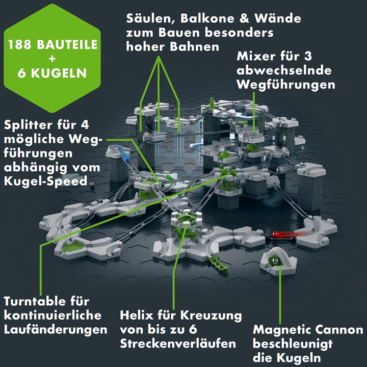 Ravensburger GraviTrax PRO Starter-Set Extreme 22432 - Umfangreiches Starterset der PRO-Linie für de