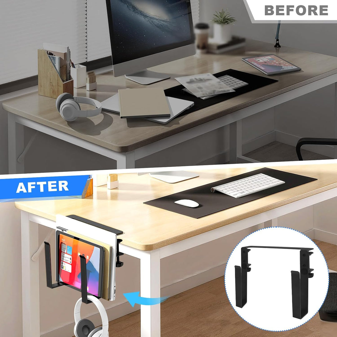 Aufhängbarer Laptop Organizer Schreibtisch Hänge Notebook Halter aus Aluminium Verstellbare Schreibt