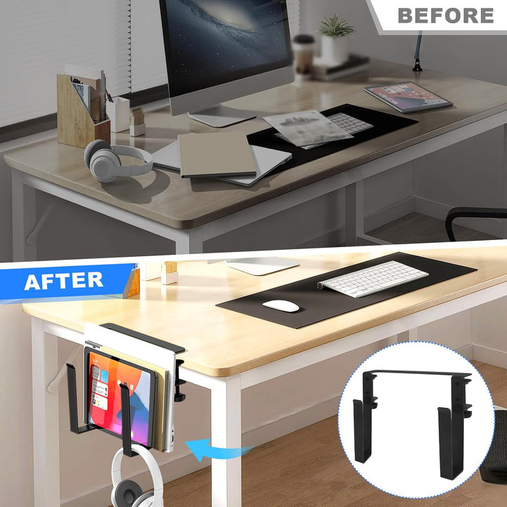 Aufhängbarer Laptop Organizer Schreibtisch Hänge Notebook Halter aus Aluminium Verstellbare Schreibt