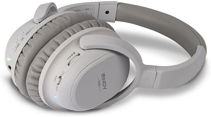 LINDY 73200 LH500XW - Kabelloser Kopfhörer mit Active Noise Cancelling Grau