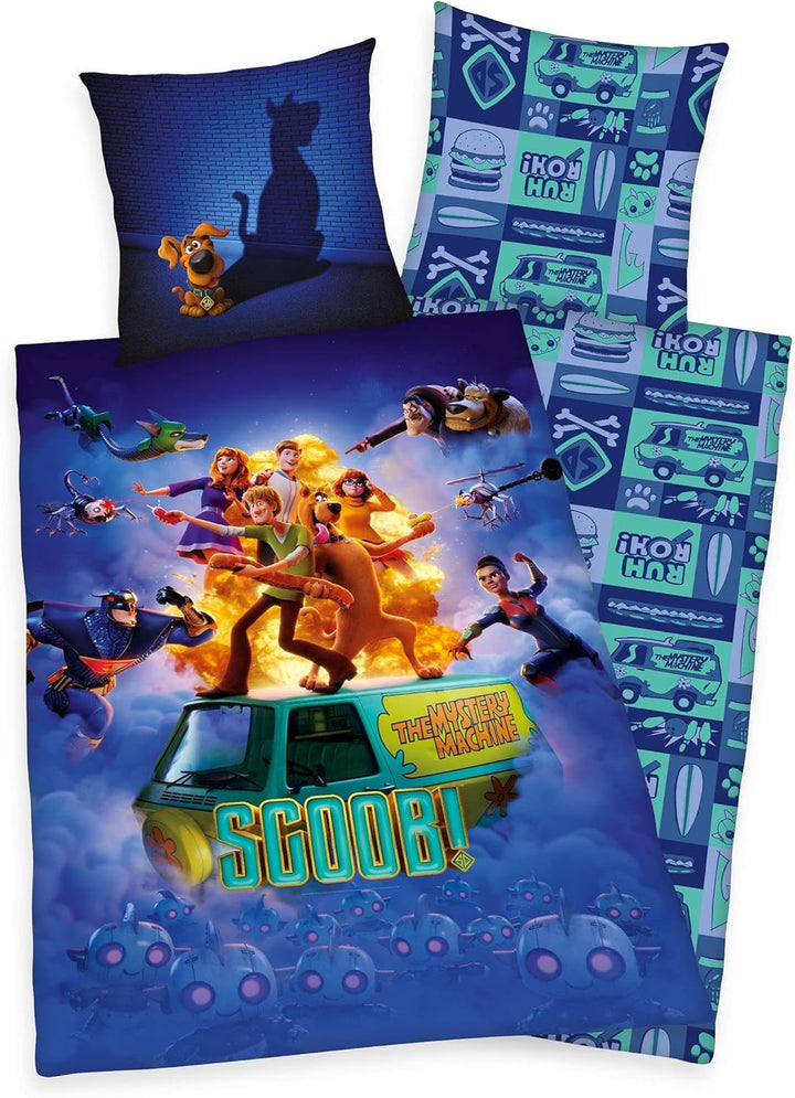 Herding Bettwäsche Scooby DOO 135 x 200cm 100% Baumwolle